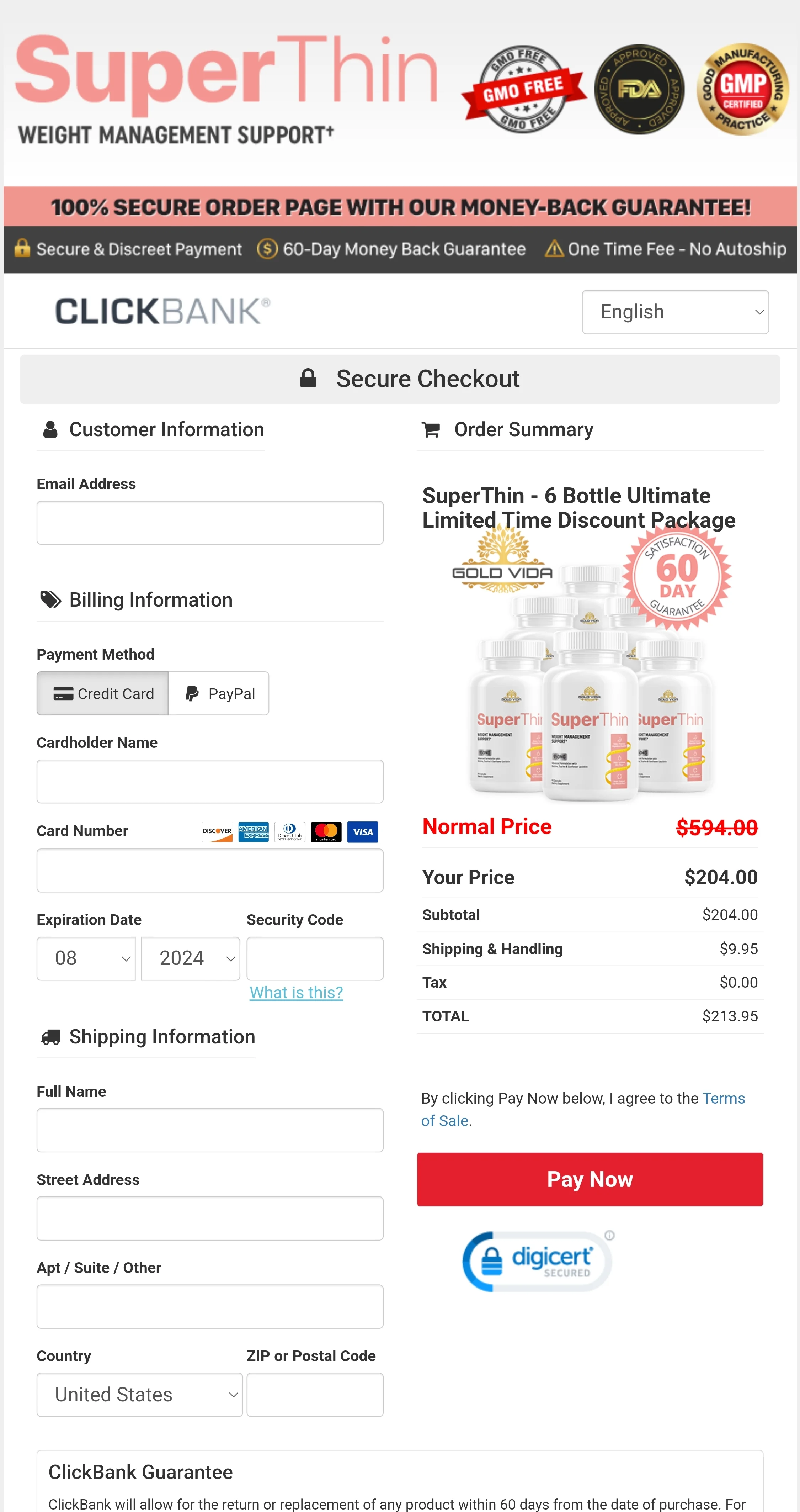 SuperThin Checkout